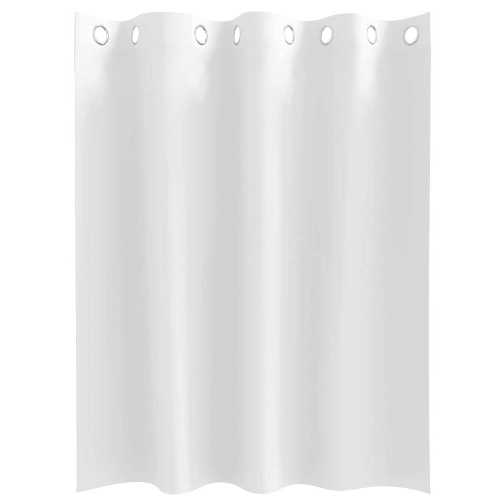 Vorhänge mit Vorhängen 2 pcs Reinweiß Polyester