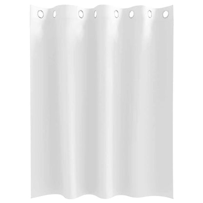 Vorhänge mit Vorhängen 2 pcs Reinweiß Polyester