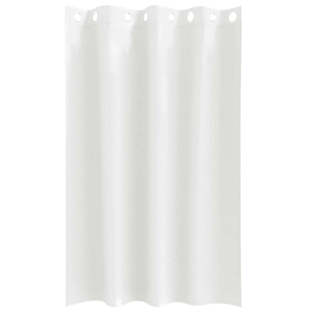 Vorhänge mit Vorhängen 2 pcs Reinweiß Polyester