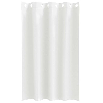 Vorhänge mit Vorhängen 2 pcs Reinweiß Polyester