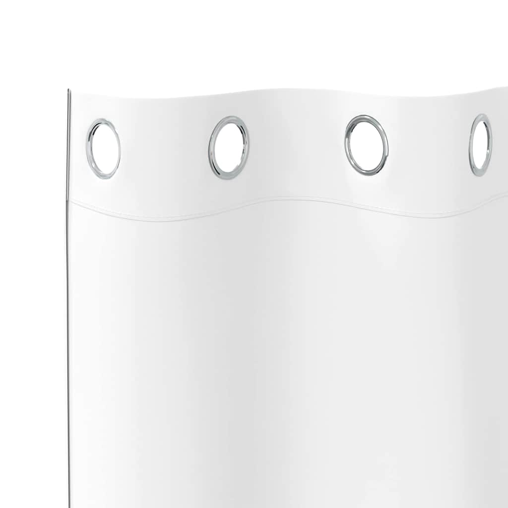Vorhänge mit Vorhängen 2 pcs Reinweiß Polyester