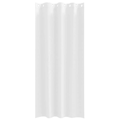 Vorhänge mit Vorhängen 2 pcs Reinweiß Polyester
