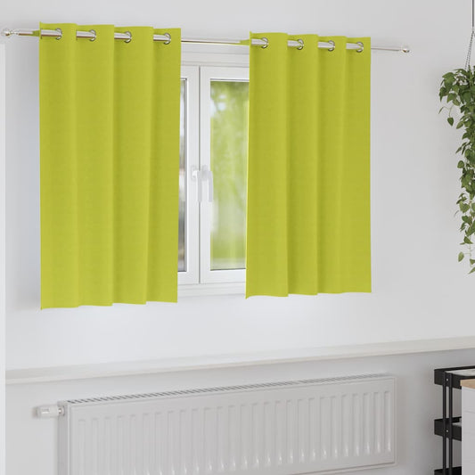Vorhänge mit Vorhängen 2 pcs Apfelgrün Polyester