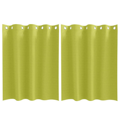 Vorhänge mit Vorhängen 2 pcs Apfelgrün Polyester