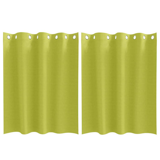 Vorhänge mit Vorhängen 2 pcs Apfelgrün Polyester
