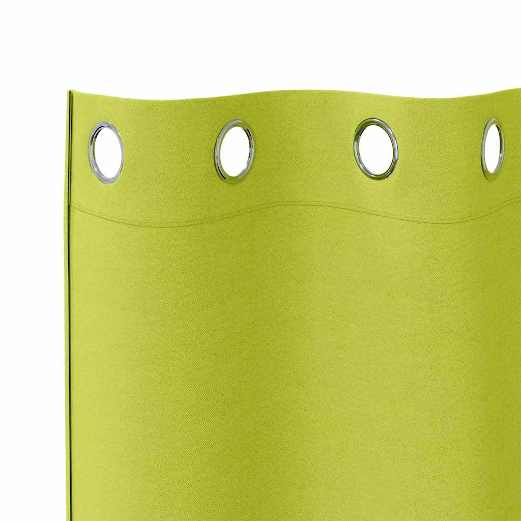 Vorhänge mit Vorhängen 2 pcs Apfelgrün Polyester