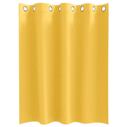Vorhänge mit Vorhängen 2 pcs Senfgelb Polyester
