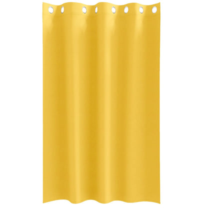 Vorhänge mit Vorhängen 2 pcs Senfgelb Polyester