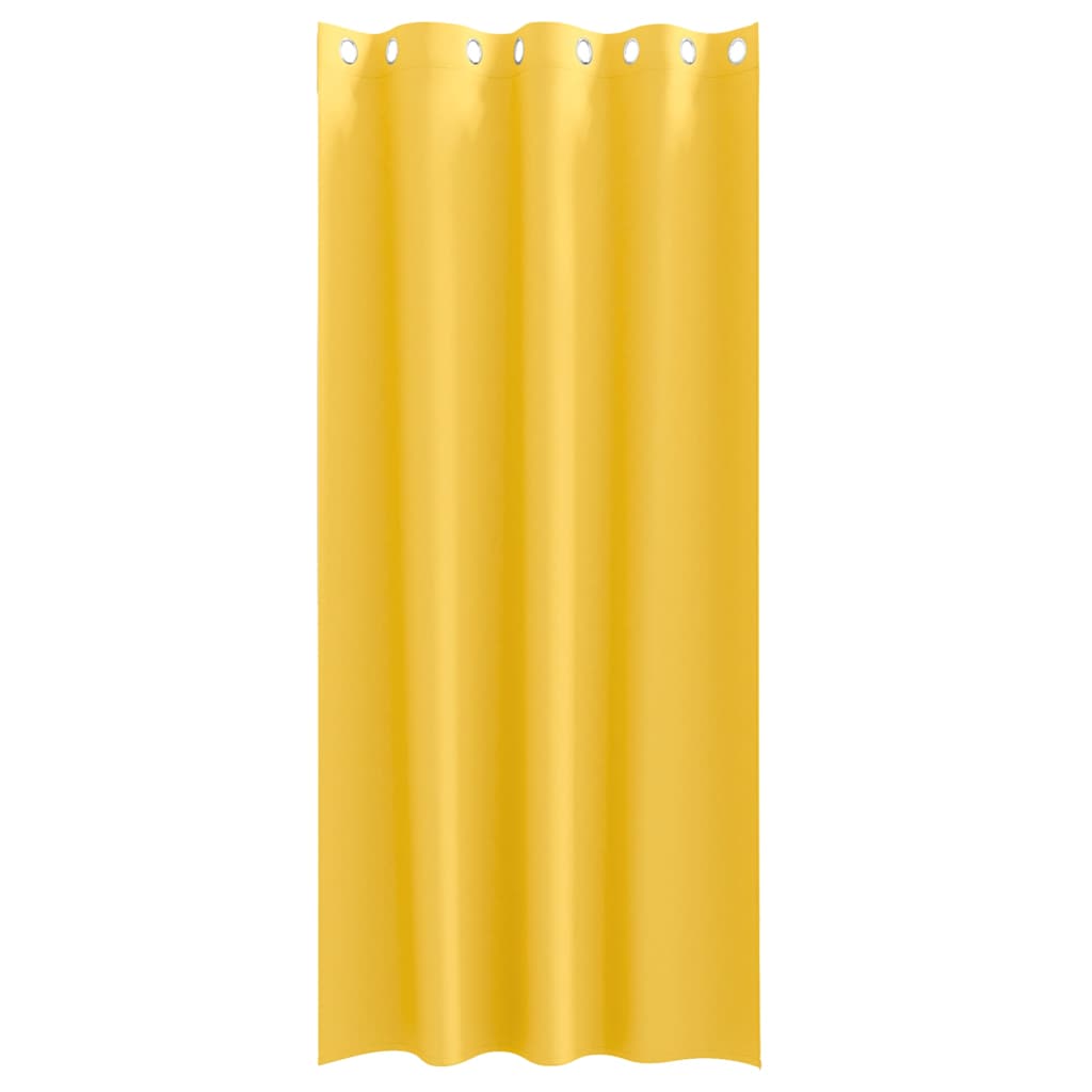 Vorhänge mit Vorhängen 2 pcs Senfgelb Polyester