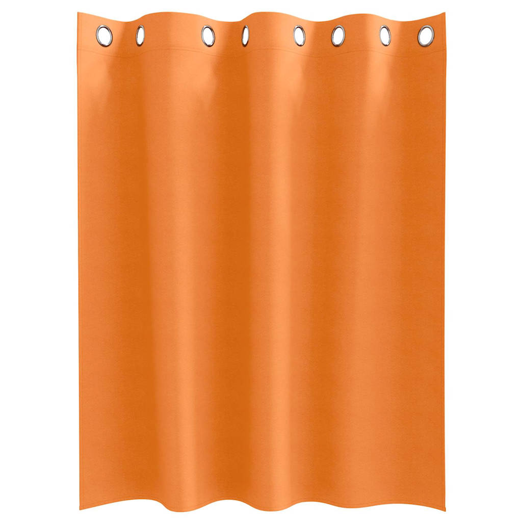 Vorhänge mit Vorhängen 2 pcs Leuchtendes Orange Polyester