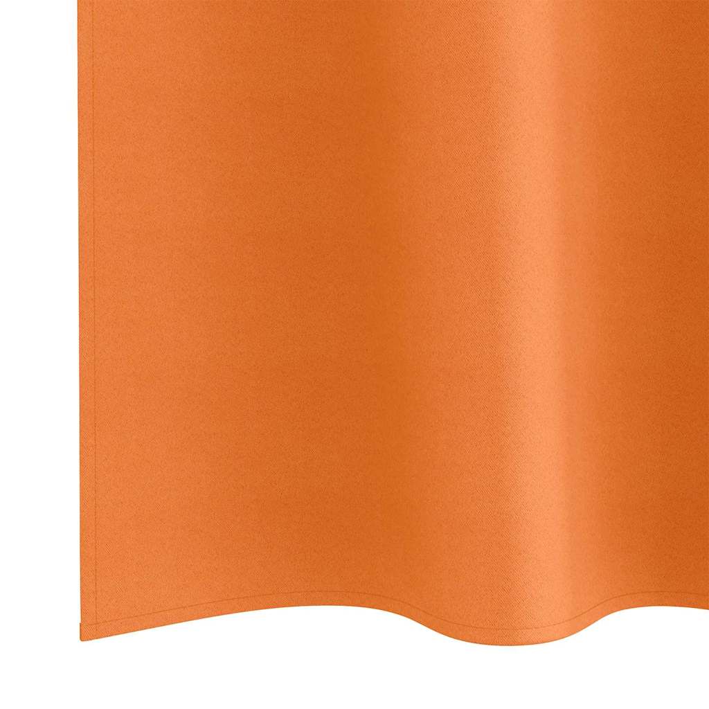 Vorhänge mit Vorhängen 2 pcs Leuchtendes Orange Polyester
