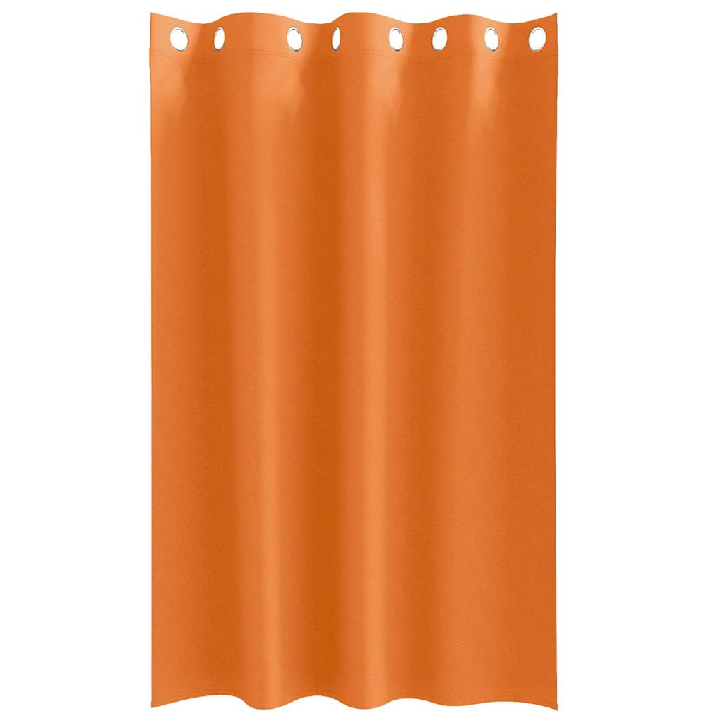 Vorhänge mit Vorhängen 2 pcs Leuchtendes Orange Polyester