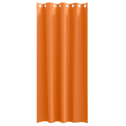Vorhänge mit Vorhängen 2 pcs Leuchtendes Orange Polyester