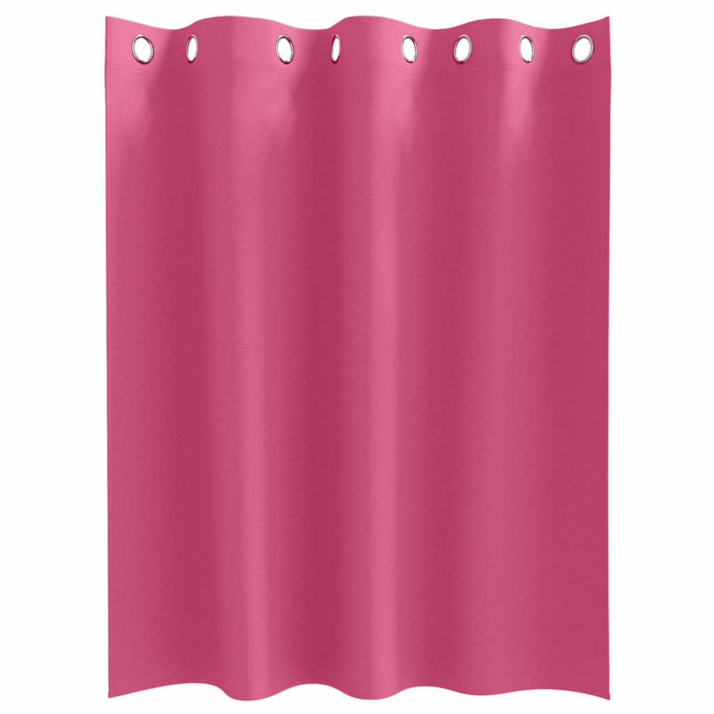 Vorhänge mit Vorhängen 2 pcs Leuchtendes Pink Polyester