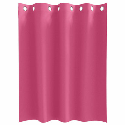 Vorhänge mit Vorhängen 2 pcs Leuchtendes Pink Polyester