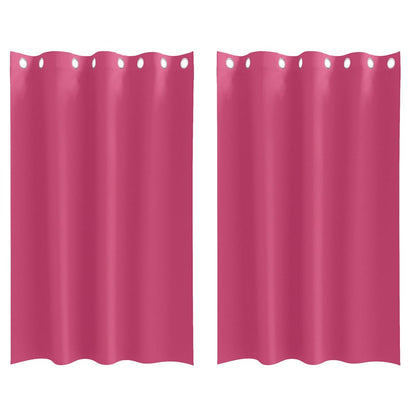 Vorhänge mit Vorhängen 2 pcs Leuchtendes Pink Polyester