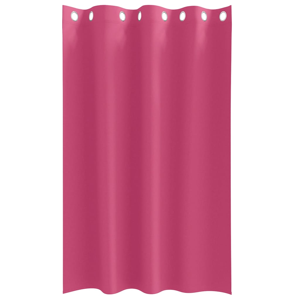 Vorhänge mit Vorhängen 2 pcs Leuchtendes Pink Polyester