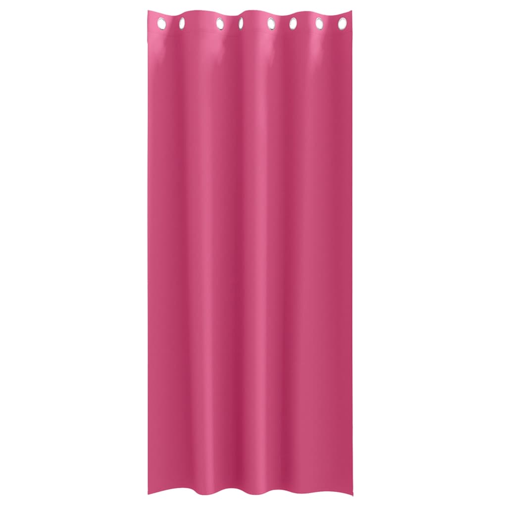 Vorhänge mit Vorhängen 2 pcs Leuchtendes Pink Polyester