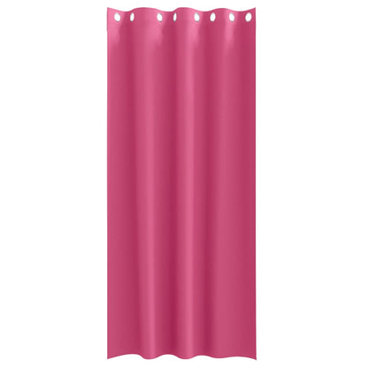 Vorhänge mit Vorhängen 2 pcs Leuchtendes Pink Polyester