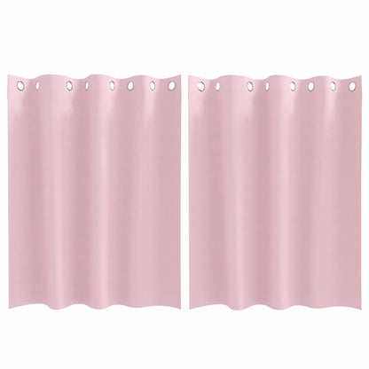 Vorhänge mit Vorhängen 2 pcs Baby Pink Polyester