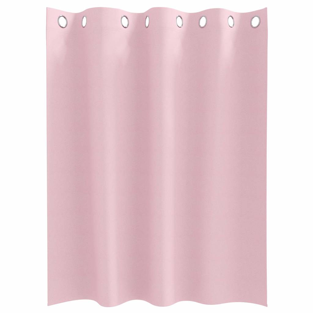 Vorhänge mit Vorhängen 2 pcs Baby Pink Polyester