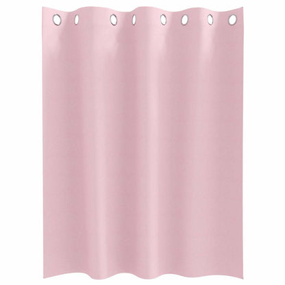 Vorhänge mit Vorhängen 2 pcs Baby Pink Polyester