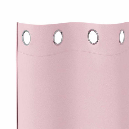 Vorhänge mit Vorhängen 2 pcs Baby Pink Polyester