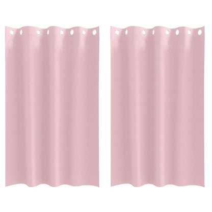 Vorhänge mit Vorhängen 2 pcs Baby Pink Polyester