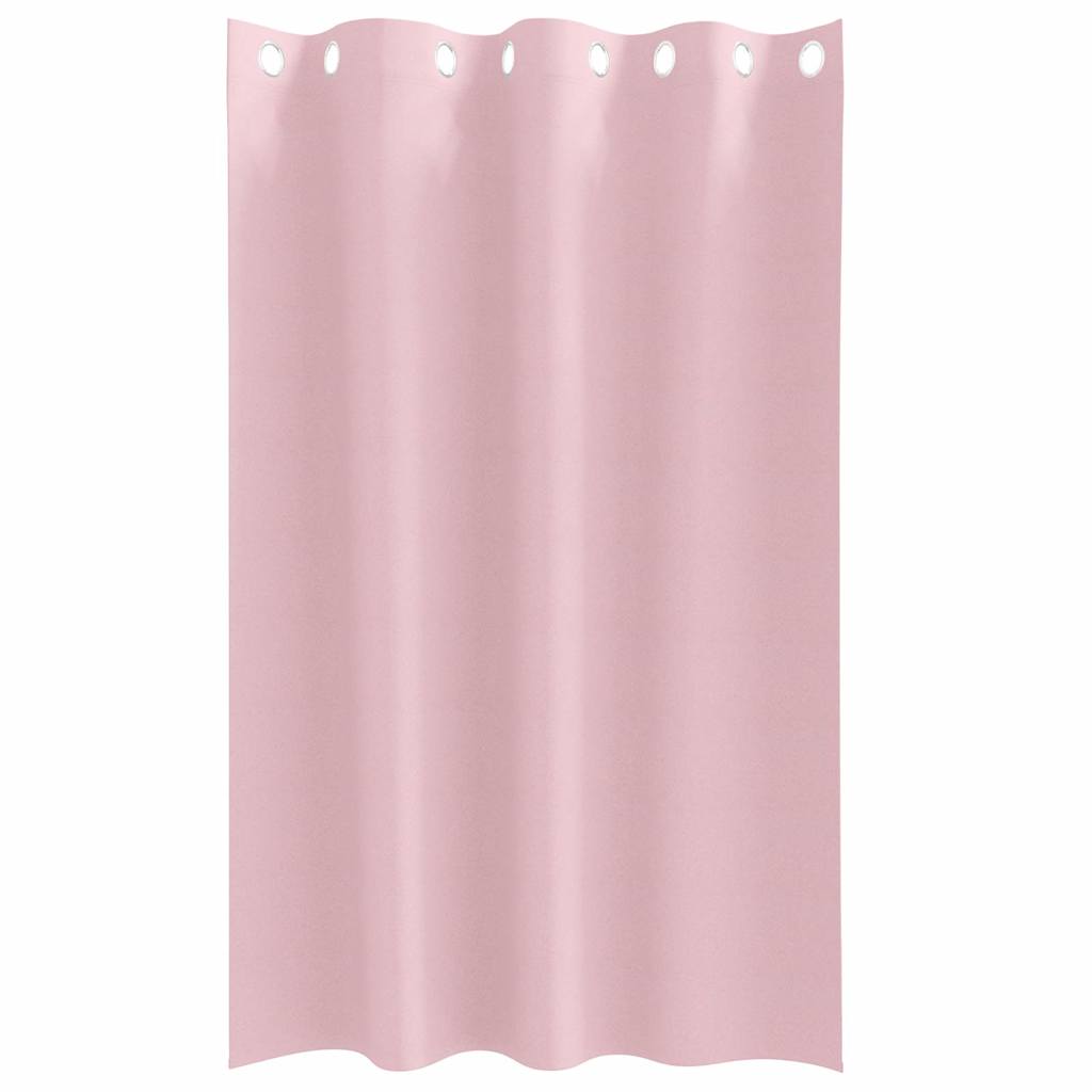 Vorhänge mit Vorhängen 2 pcs Baby Pink Polyester