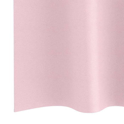 Vorhänge mit Vorhängen 2 pcs Baby Pink Polyester