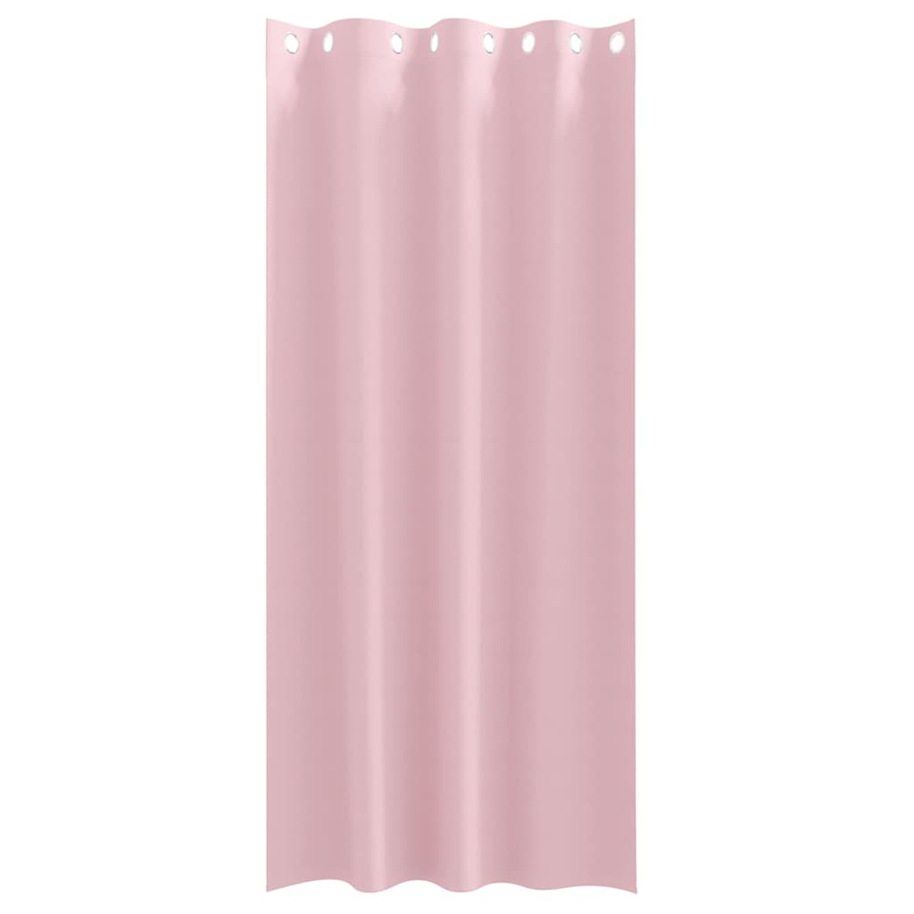 Vorhänge mit Vorhängen 2 pcs Baby Pink Polyester