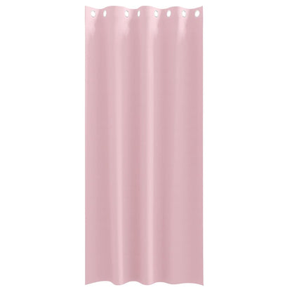 Vorhänge mit Vorhängen 2 pcs Baby Pink Polyester