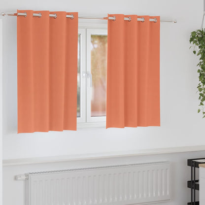 Vorhänge mit Vorhängen 2 pcs Terrakotta Polyester