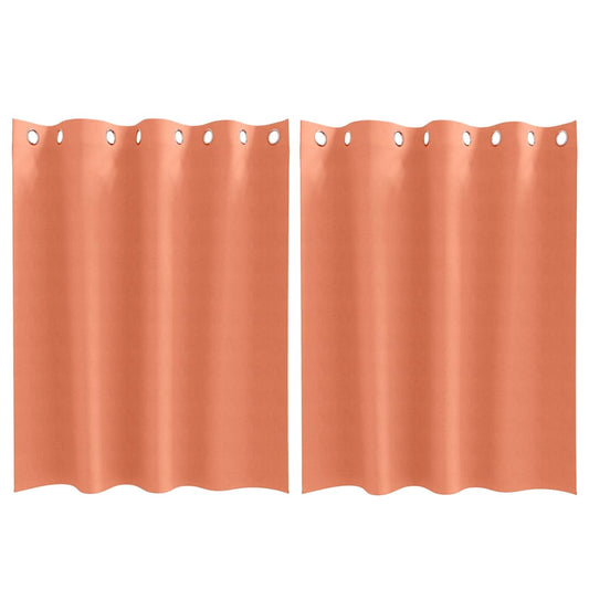 Vorhänge mit Vorhängen 2 pcs Terrakotta Polyester