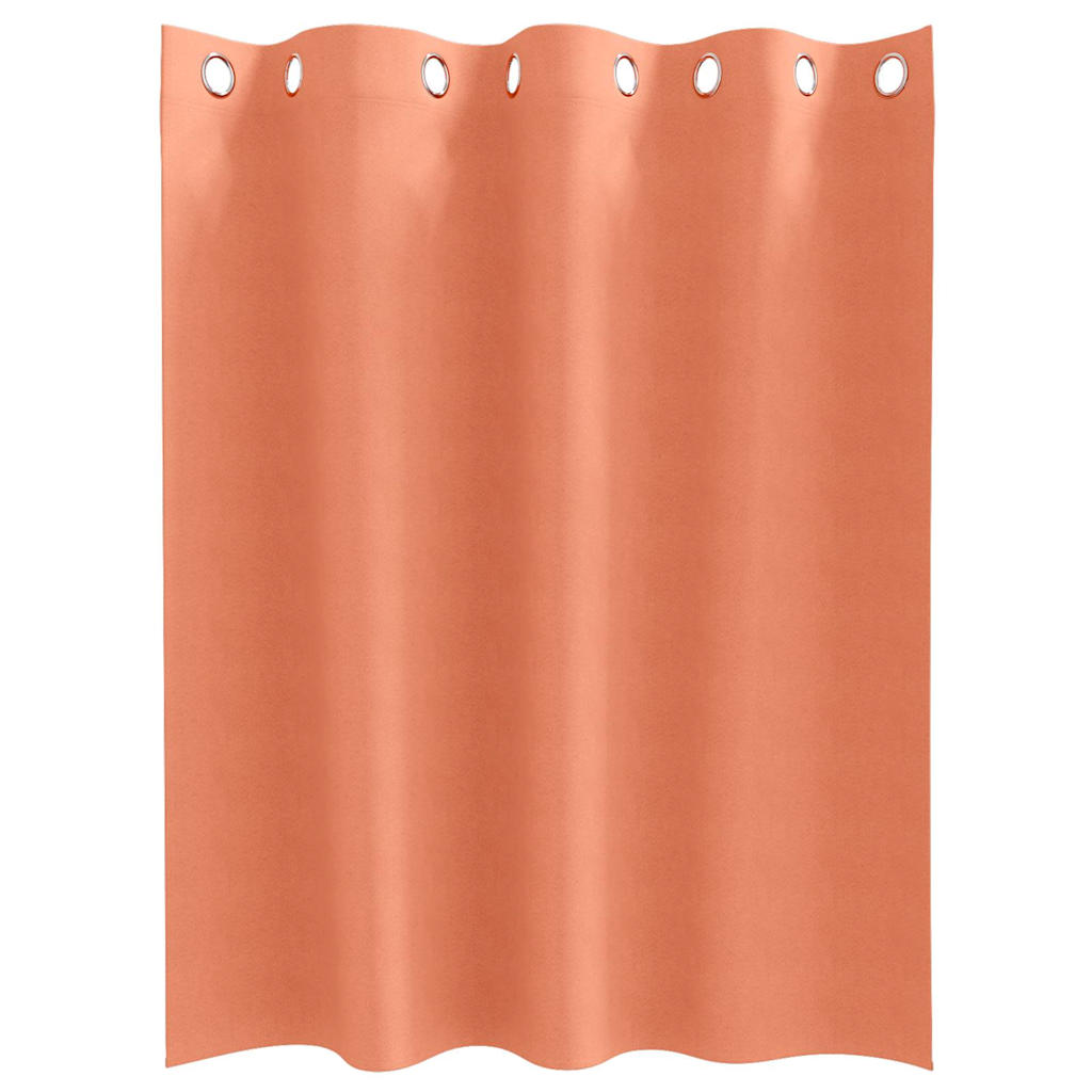 Vorhänge mit Vorhängen 2 pcs Terrakotta Polyester