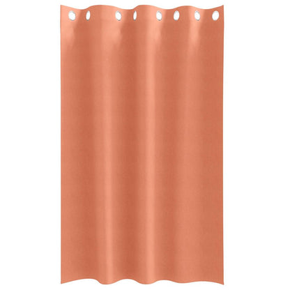 Vorhänge mit Vorhängen 2 pcs Terrakotta Polyester