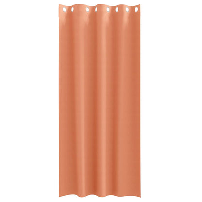 Vorhänge mit Vorhängen 2 pcs Terrakotta Polyester