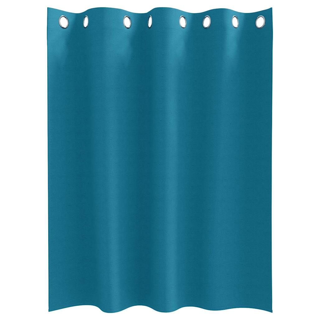 Vorhänge mit Vorhängen 2 pcs Türkis Polyester