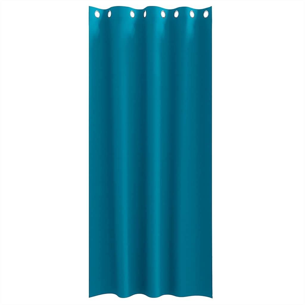 Vorhänge mit Vorhängen 2 pcs Türkis Polyester