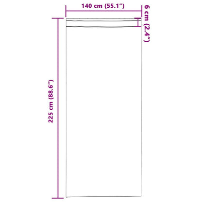 Vorhänge mit Vorhängen 2 pcs Schwarz Polyester
