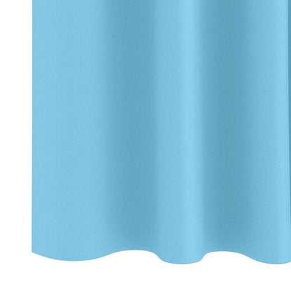 Vorhänge mit Vorhängen 2 pcs Hellblau Polyester