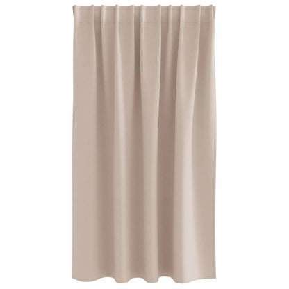 Vorhänge mit Vorhängen 2 pcs Taupe Polyester
