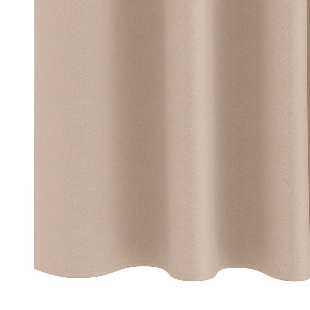 Vorhänge mit Vorhängen 2 pcs Taupe Polyester