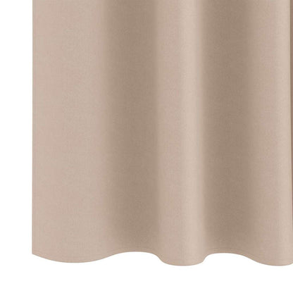 Vorhänge mit Vorhängen 2 pcs Taupe Polyester