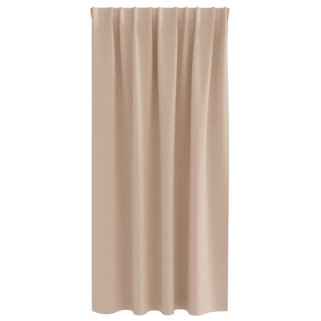 Vorhänge mit Vorhängen 2 pcs Taupe Polyester