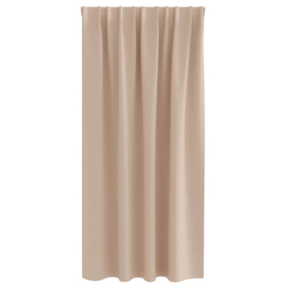 Vorhänge mit Vorhängen 2 pcs Taupe Polyester
