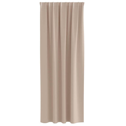 Vorhänge mit Vorhängen 2 pcs Taupe Polyester