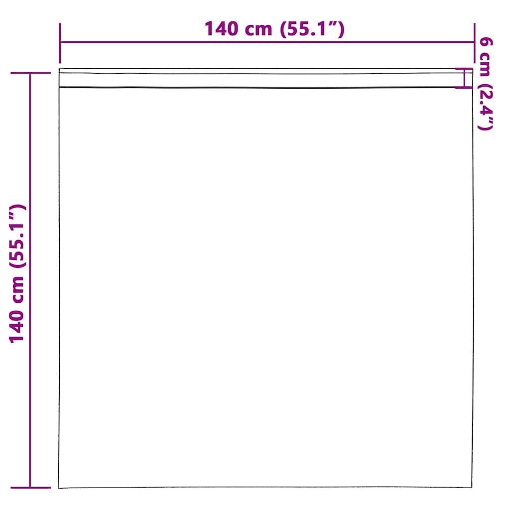 Vorhänge mit Vorhängen 2 pcs Dunkelbraun Polyester