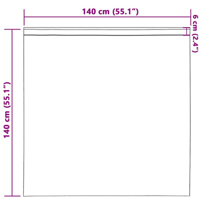 Vorhänge mit Vorhängen 2 pcs Dunkelbraun Polyester