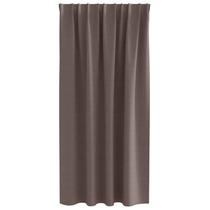 Vorhänge mit Vorhängen 2 pcs Dunkelbraun Polyester